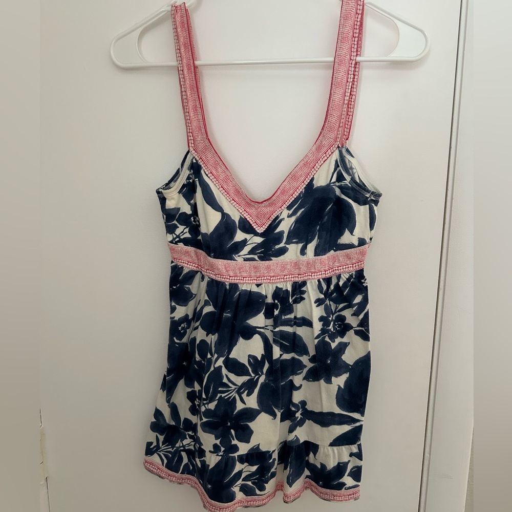 Hollister Y2K babydoll tank with tie back
